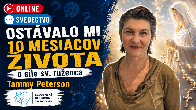 Streda 19.8. o 21:00 Online vo svete: 10 mesiacov života – Tammy Peterson (PREMIÉRA)